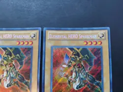 Yugioh - Elemental Hero Sparkman LCGX-EN007 Secret 1st Edition x1 - Image 4