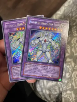 2x Yugioh Elemental Hero Terra Firma - PP02-EN009 Secret Rare Vintage VLP - Image 1