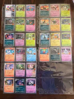 Pokemon 2024 Halloween Trick or Trade Complete Set of 30 Cards in Binder Sheets - Image 1