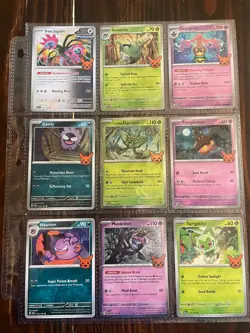 Pokemon 2024 Halloween Trick or Trade Complete Set of 30 Cards in Binder Sheets - Image 2
