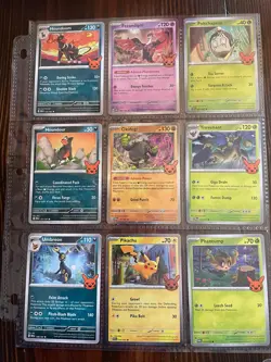 Pokemon 2024 Halloween Trick or Trade Complete Set of 30 Cards in Binder Sheets - Image 3