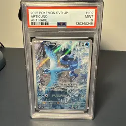 PSA 9 Articuno AR 102/100 Battle Partners sv9 Pokemon Card 2025 Japanese MINT - Image 1