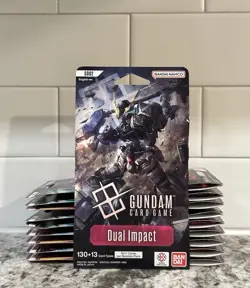 (10) Gundam Card Game GD02 Dual Impact Sleeved Booster Packs LOT Sealed English - Image 1