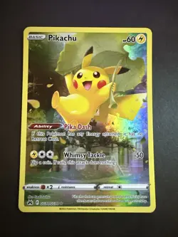Pokemon Pikachu TCG Crown Zenith Full Art Holo Card GG30/GG70 Ultra Rare NM - Image 1