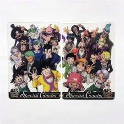 S3192 Dragon Ball x One Piece Jump Magazine 40th Anniversary Cards Nami Bulma - Image 1