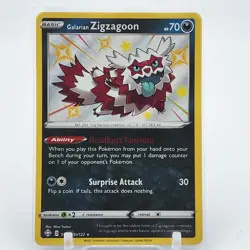 Zigzagoon - SV078/SV122 - Baby Shiny - Shining Fates - Pokemon Card - NM/M - Image 1