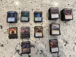 Magic MtG 700+ Card Mixed Lot C, UC, R, L, foils (FIN, LTR, NEO, SNC) - Image 1