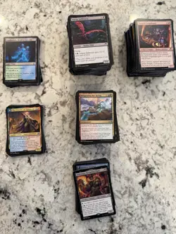 Magic MtG 700+ Card Mixed Lot C, UC, R, L, foils (FIN, LTR, NEO, SNC) - Image 3