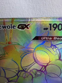 Pokemon TCG Buzzwole GX Rainbow SM Crimson Invasion Card 115/111 Secret Rare MP - Image 2