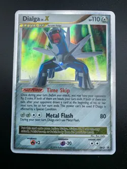 DIALGA LV.X black star promo DP37 Ultra Rare Tin Holo Pokemon Card LP - Image 4