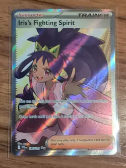 Pokemon TCG Iris's Fighting Spirit Journey Together Full Art Card 180/159 NM - Image 1
