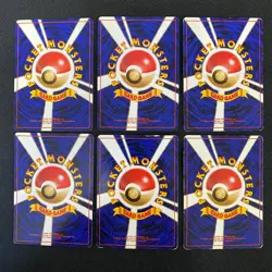 Dark Normal Card Set of 6 Japanese Pokemon Card Old Back s007287 - Image 2