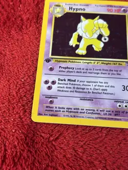 1st Edition Hypno 8/62 Fossil Holo Wotc Pokemon Card 1999 Played - Image 4