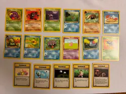 1999 Pokemon - All 1st Edition Non-Holo #46-#62 - Fossil Set 17 Card Lot - WOTC - Image 1
