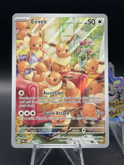 Evee Illustration Rare 188/167 Twilight Masquerade Pokemon Card - Image 1