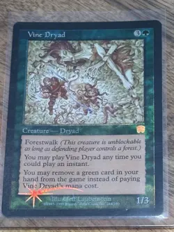 Vine Dryad Mercadian Masques LP FOIL Magic the Gathering MtG - Image 1