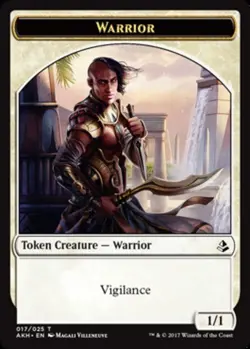 Warrior Token - Amonkhet #017/025 MTG Magic The Gathering - Image 1