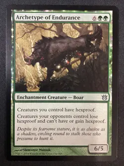MTG Born of the Gods #116 Archetype of Endurance NM - Image 1