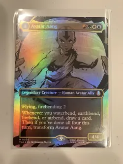 1x Avatar Aang - 0308, Borderless Art Foil, Avatar, Magic MTG NM - Image 1