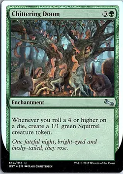 Chittering Doom U Unstable 104 NM Foil Magic - Image 1