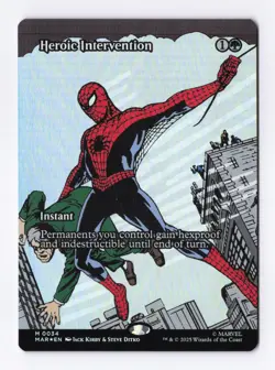 Heroic Intervention Borderless Foil MTG SpiderMan Marvel Universe Eternal-Legal* - Image 1