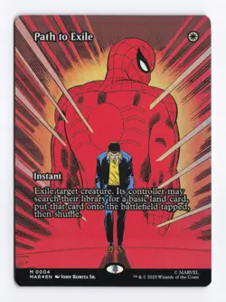 Path to Exile (Borderless Foil) MTG Spider-Man Marvel Universe Eternal-Legal MAR - Image 1