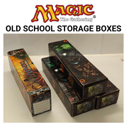 Magic the Gathering Old Vintage Storage Boxes - Set of 4 (Old School) - Image 1