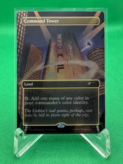 MTG Command Tower R (1989) Foil Marvel Spider-Man Secret Lair Drop Series - Image 1