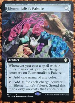 ?Elementalist's Palette? MTG | Commander 2021 | Borderless | NM/M | R 403 - Image 1