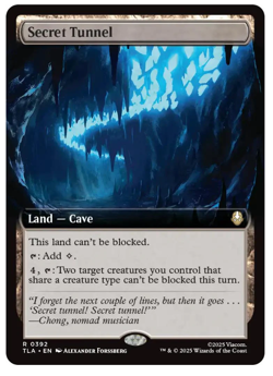 Secret Tunnel - Extended Art Avatar MTG - Image 1