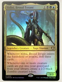MTG TCG- Sidisi, Brood Tyrant 0355 Foil Commander Masters - NM Free Shipping $5+ - Image 1