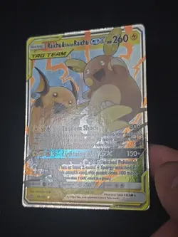 Raichu & Alolan Raichu GX 54/236 Sm-Unified Minds Holo Pokemon TCG Near Mint - Image 2