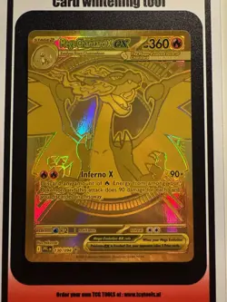Pokemon Phantasmal Flames Mega Charizard X ex 130/094 Mega Ultra Rare Gold NM/M - Image 1
