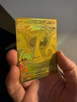 Pokemon Phantasmal Flames Mega Charizard X ex 130/094 Mega Ultra Rare Gold NM/M - Image 3