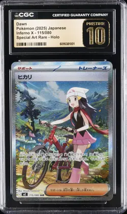 2025 POKEMON JPN INFERNO X SPECIAL ART RARE - HOLO #115/80 DAWN CGC 10 PERFECT - Image 1