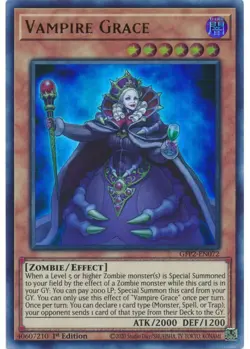 Yugioh - Vampire Grace (Ultra Rare) (1st Edition) - GFP2-EN072 P - Image 1