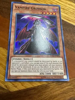 Vampire Grimson DASA-EN004 Unlimited Edition Super Rare VLP + BONUS - Image 1