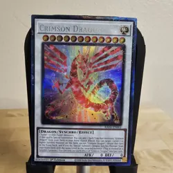 Yugioh Stampede - Crimson Dragon - Prismatic Collector's Rare - RA04-EN061 - Image 1