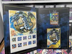 Yu-Gi-Oh 25th Blue-Eyes White Dragon Ukiyoe Stamp Set Japan Post Limited - Image 1