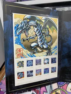 Yu-Gi-Oh 25th Blue-Eyes White Dragon Ukiyoe Stamp Set Japan Post Limited - Image 2