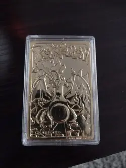 1999 Pokemon Burger King 23K Gold-Plated Charizard Card #06 w/Poke Ball (No Box) - Image 2