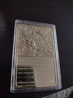 1999 Pokemon Burger King 23K Gold-Plated Charizard Card #06 w/Poke Ball (No Box) - Image 3