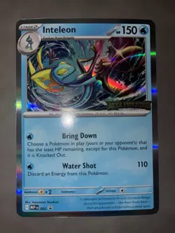 Meganium & Inteleon Mega Evolution Stamped Promos Pokemon Cards NM - Image 2
