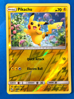 Pikachu 19/68 Hidden Fates 2019 REVERSE HOLO FOIL Pokemon TCG Card - NM - Image 1