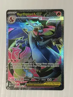 Phantasmal Flames Mega Charizard X ex 109/94 Full Art Ultra Rare Pokemon Card - Image 3