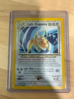 Light Dragonite - 14/105 - Pokemon Neo Destiny Unlimited Holo Rare Card WOTC LP - Image 1
