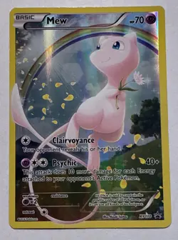 Mew (XY110) Generations Full Art Black Star Promo Pokemon Card 44 LP++ - Image 1