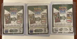 Pokemon Three Card Prismatic Evolution Stamped Promo Cards Sealed. - Image 2