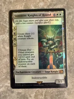 Summon: Knights of Round M 0036 Final Fantasy Mythic Rare (Foil) TCG NM/M - Image 1
