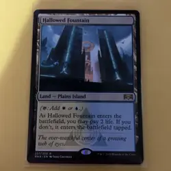 MTG Hallowed Fountain Ravnica Allegiance Lightly Played - Image 1
